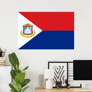 Sint Maarten Flagge Poster