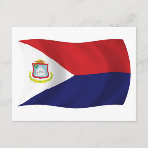 Sint-Maarten-Flagge Postkarte