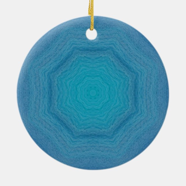 Sint Maarten Ocean Wirbel Keramik Ornament (Hinten)
