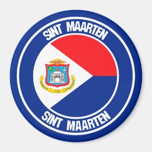 Sint Maarten RundEmblem Magnet