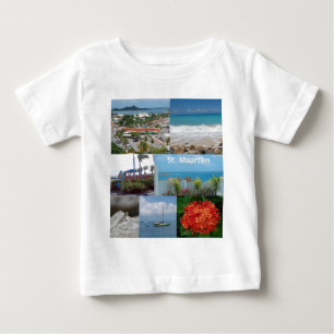 Sint Maarten-Saint Maarten Foto Collage Baby T-shirt
