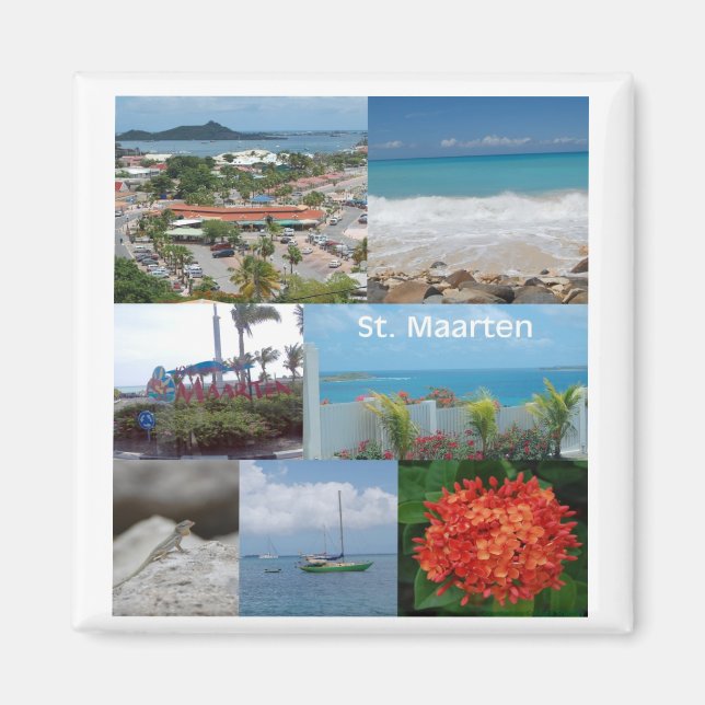 Sint Maarten-Saint Maarten Magnet (Vorne)