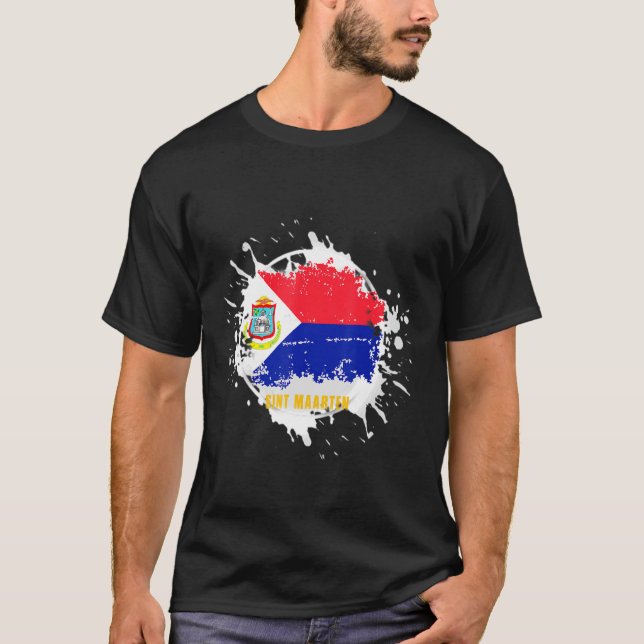Sint Maarten Splash T-Shirt (Vorderseite)