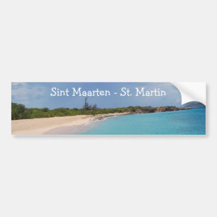 Sint Maarten - St. Martin Beach Scene Autoaufkleber
