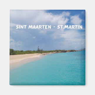 Sint Maarten - St. Martin Beach Scene Magnet
