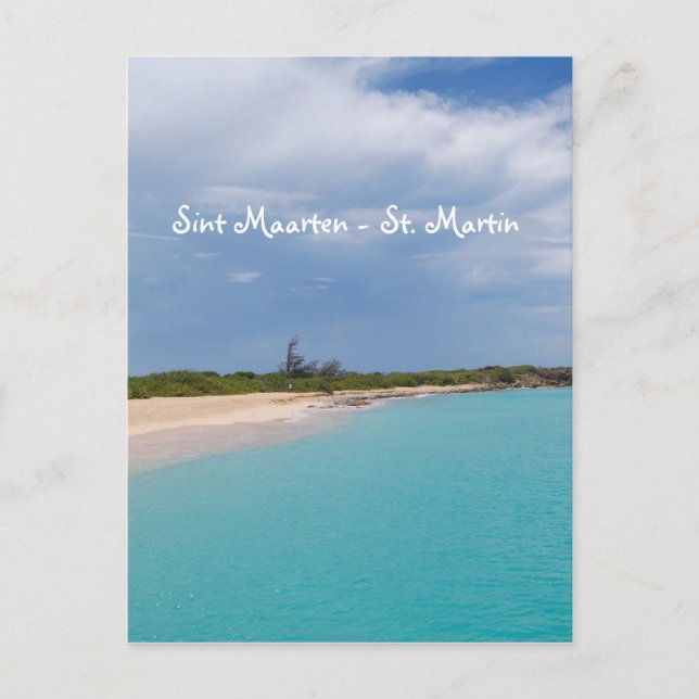 Sint Maarten - St. Martin Beach Scene Postkarte (Vorderseite)