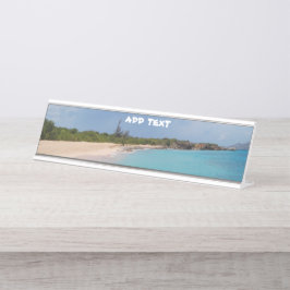 Sint Maarten - St. Martin Beach Scene Schreibtischnamensplakette