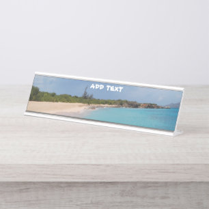 Sint Maarten - St. Martin Beach Scene Schreibtischnamensplakette