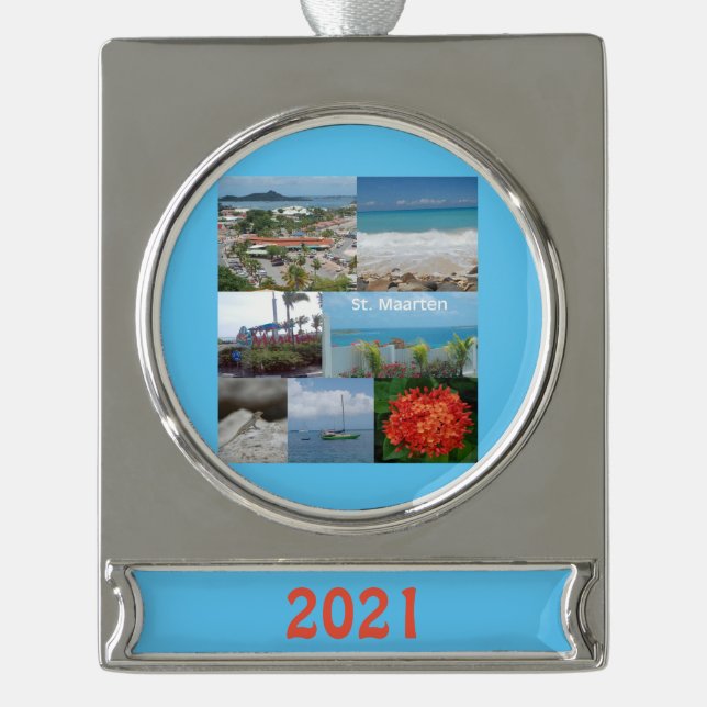 Sint Maarten - St. Martin Keramik Ornament (Vorderseite)