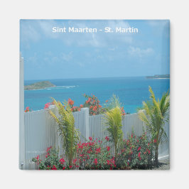 Sint Maarten - St. Martin Ocean Blue Seascape Magnet
