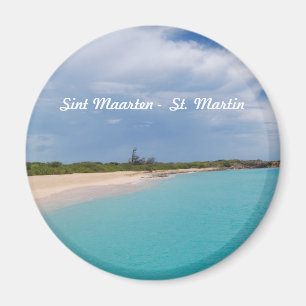 Sint Maarten - St- Martinstrand-Szene Magnet