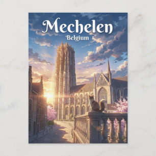 Sint-Romboutskathedrale Belgien Postkarte