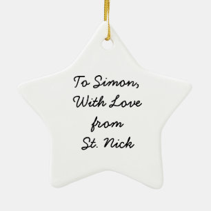 Sinterklaas Dutch St. Nick Vintag St. Nicholas Keramik Ornament