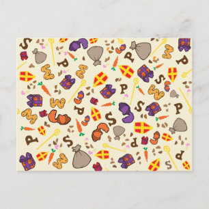 Sinterklaas kaart postkarte