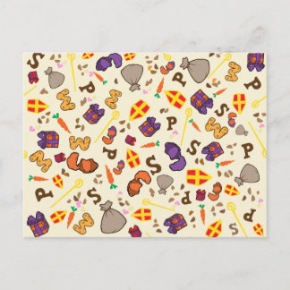 Sinterklaas kaart postkarte