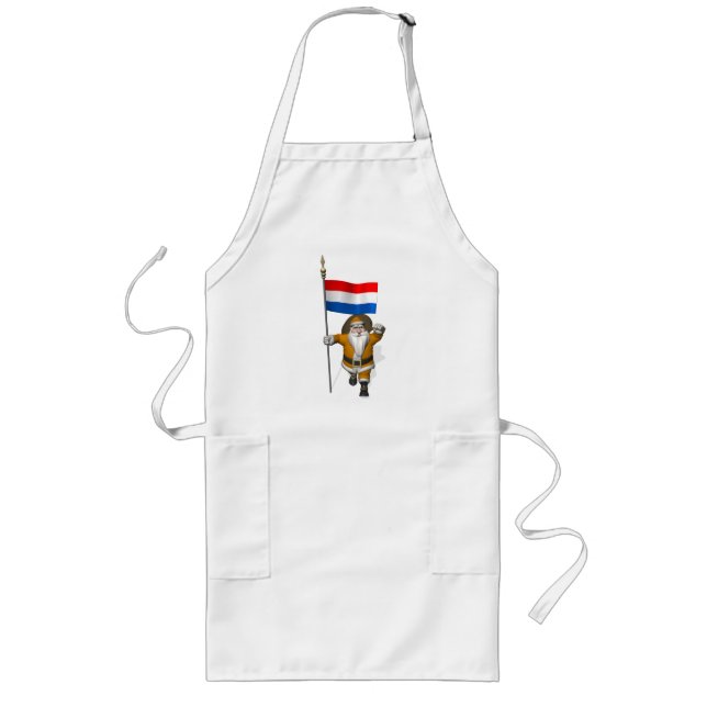 Sinterklaas mit Abzeichen der Niederlande Lange Schürze (Vorne)