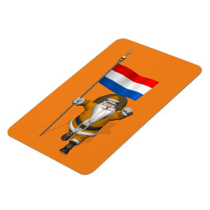Sinterklaas mit Abzeichen der Niederlande Magnet