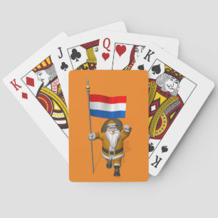 Sinterklaas mit Abzeichen der Niederlande Spielkarten
