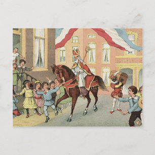 Sinterklaas Niederländischer St. Nick Vintage St. Postkarte