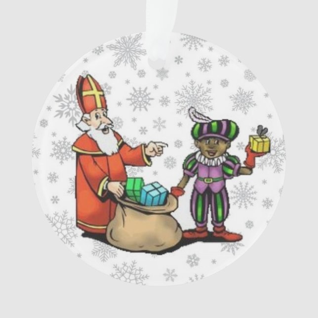 Sinterklaas & Piet Ornament (Vorderseite)
