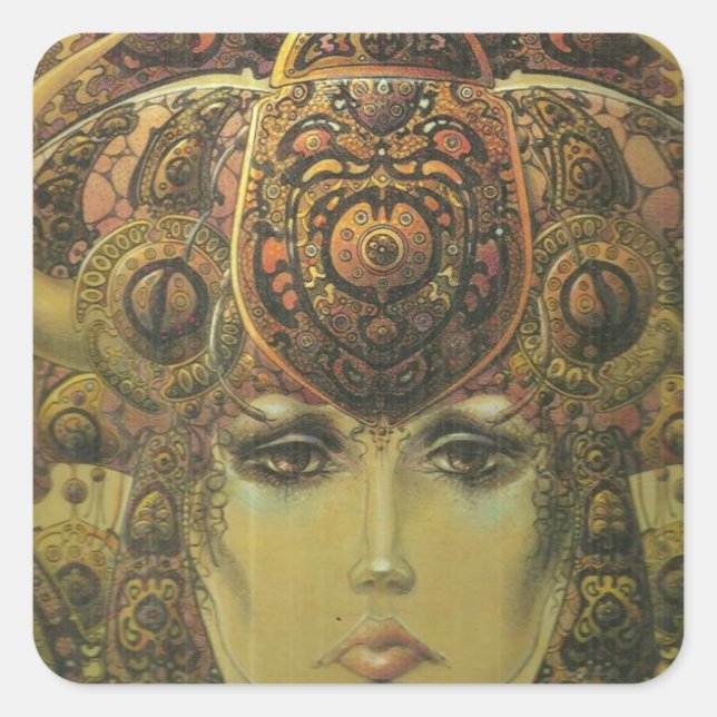 Sinti und Roma-Aufkleber Quadratischer Aufkleber (Vorderseite)