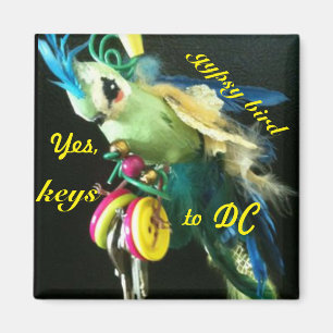 Sinti und Roma Bird Magnet