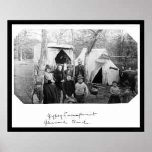 Sinti und Roma Camp in Bethesda, MD 1888 Poster
