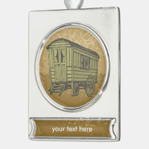 Sinti und Roma Caravan Banner-Ornament Silber