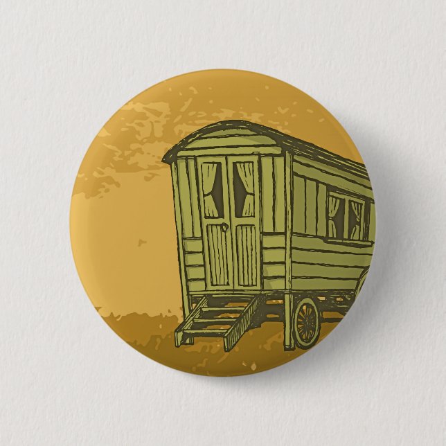 Sinti und Roma Caravan Button (Vorderseite)