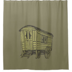 Sinti und Roma Caravan Duschvorhang