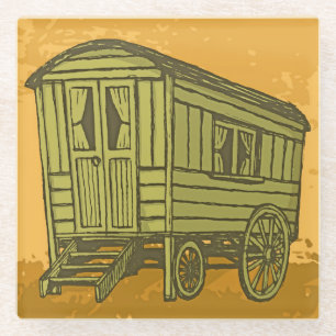 Sinti und Roma Caravan Glasuntersetzer