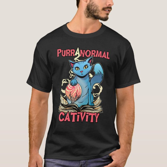 Sinti und Roma Cat Purranormale Aktivität Paranorm T-Shirt (Vorderseite)