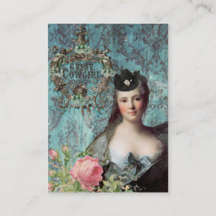 Sinti und Roma-Cowgirl entwirft kundenspezifische Visitenkarte