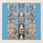 Sinti und Roma Cowgirl Western Pastor Floral Damas Schal<br><div class="desc">Sinti und Roma Cowgirl Western Pastel Blue Floral Damask Quadrat Schal. Mit dieser modischen Verpackung mit einem hübschen, aufwändig inspirierten Blumendach-Design, das dem modernen Cowgirl-Mode Flair verleiht, verleihen Sie Ihrem Leben zeitlose Eleganz und femininen Charme. Details, die an geflochtene Leder und Vintage Western-Stoffmuster erinnern, machen es zu einer atemberaubenden Ergänzung...</div>