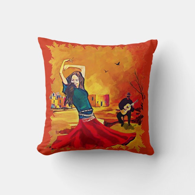 SINTI UND ROMA Dancer Throw Kissen (Vorderseite)