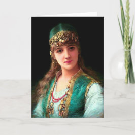 Sinti und Roma elegante bohemianische Bellydanceri Karte