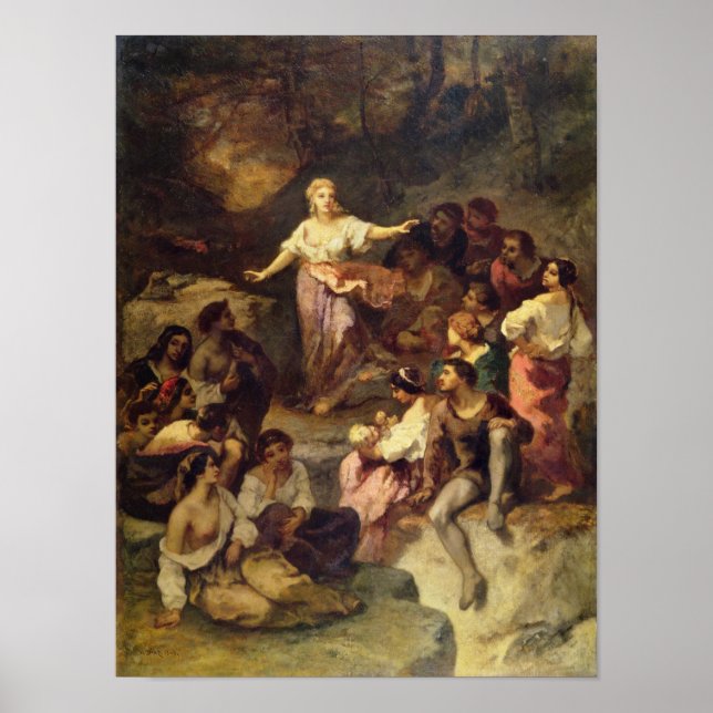 Sinti und Roma Encampment, 1848 Poster (Vorne)