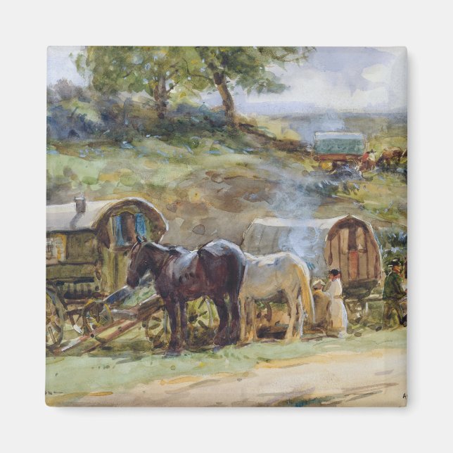 Sinti und Roma Encampment, Appleby, 1919 Magnet (Vorne)