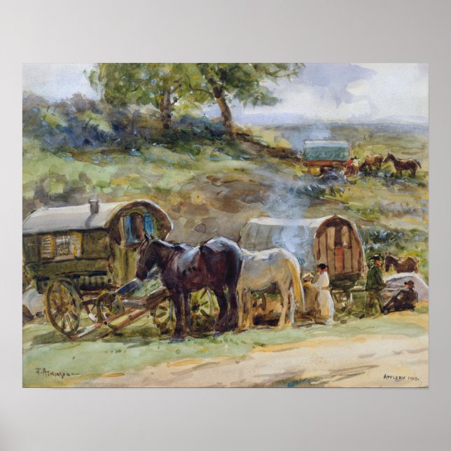 Sinti und Roma Encampment, Appleby, 1919 Poster (Vorne)