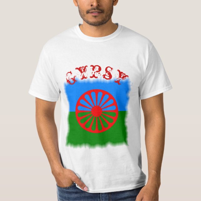 Sinti und Roma-Flag-T - Shirt (Vorderseite)