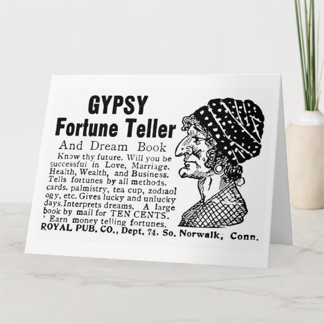 Sinti und Roma Fortune Teller Card Karte (Vorderseite)