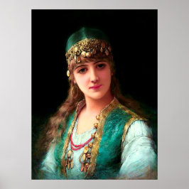 Sinti und Roma-Frau viktorianische Boho Bellydance Poster