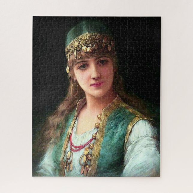 Sinti und Roma-Frau viktorianische Boho Bellydance Puzzle (Vertikal)