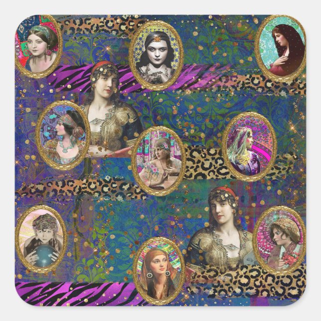 Sinti und Roma Garden, boho Sticker (Vorderseite)