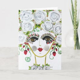 Sinti und Roma Garden Girl Cerl - Note Card Karte