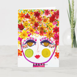 Sinti und Roma Garden Girl Lily - Note Card Karte