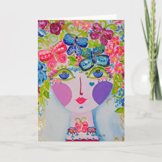 Sinti und Roma Garden Girl Mariposa - Karte