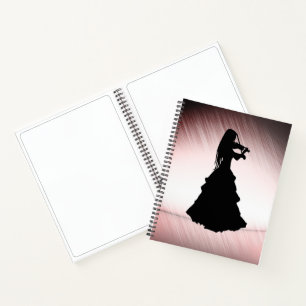 Sinti und Roma Girl Plays Violin Notizbuch