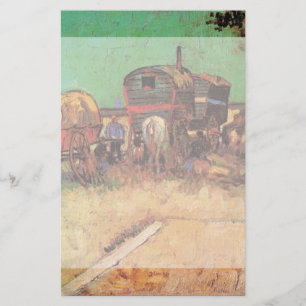 Sinti und Roma mit Caravans von Vincent van Gogh Briefpapier