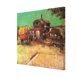 Sinti und Roma mit Caravans von Vincent van Gogh Leinwanddruck